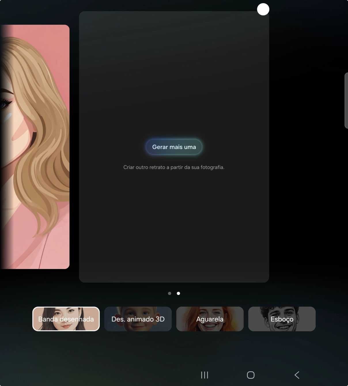 Prima Gerar mais uma para gerar uma nova sugestão de imagem.
