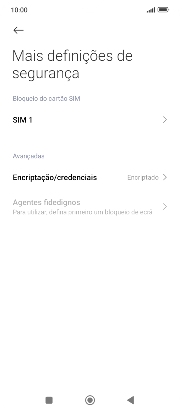 Prima o nome do cartão SIM.