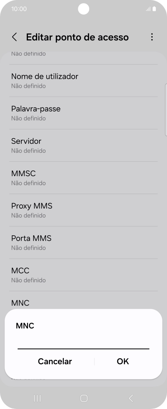 Introduza 01 e prima OK.