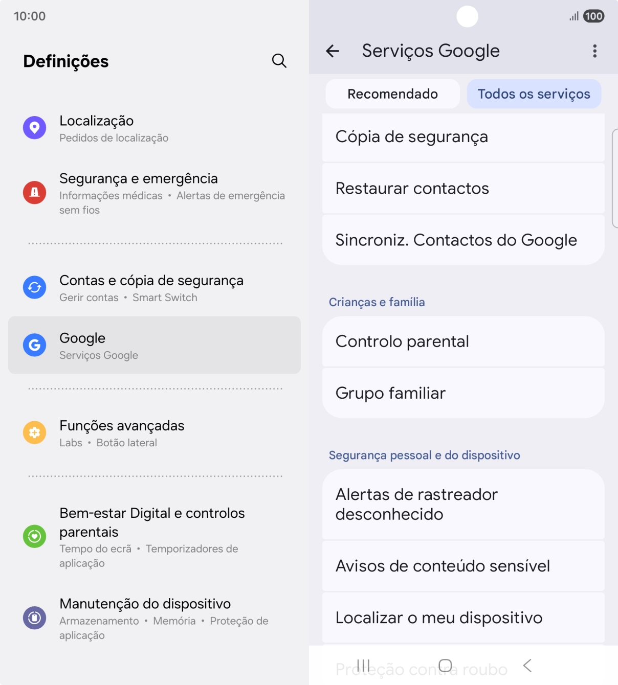 Prima Localizar o meu dispositivo.
