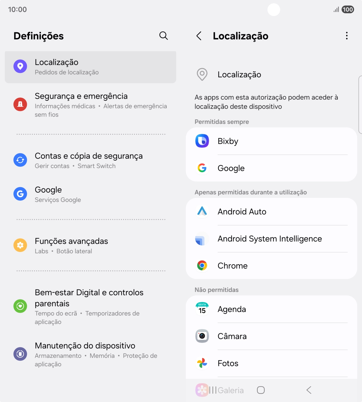 Prima a app pretendida.