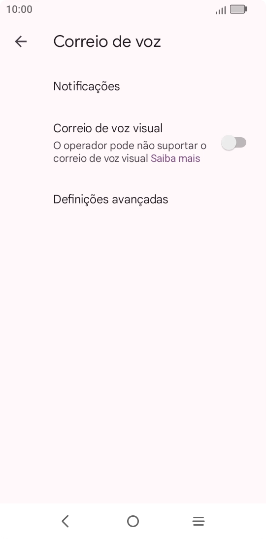 Prima Definições avançadas.