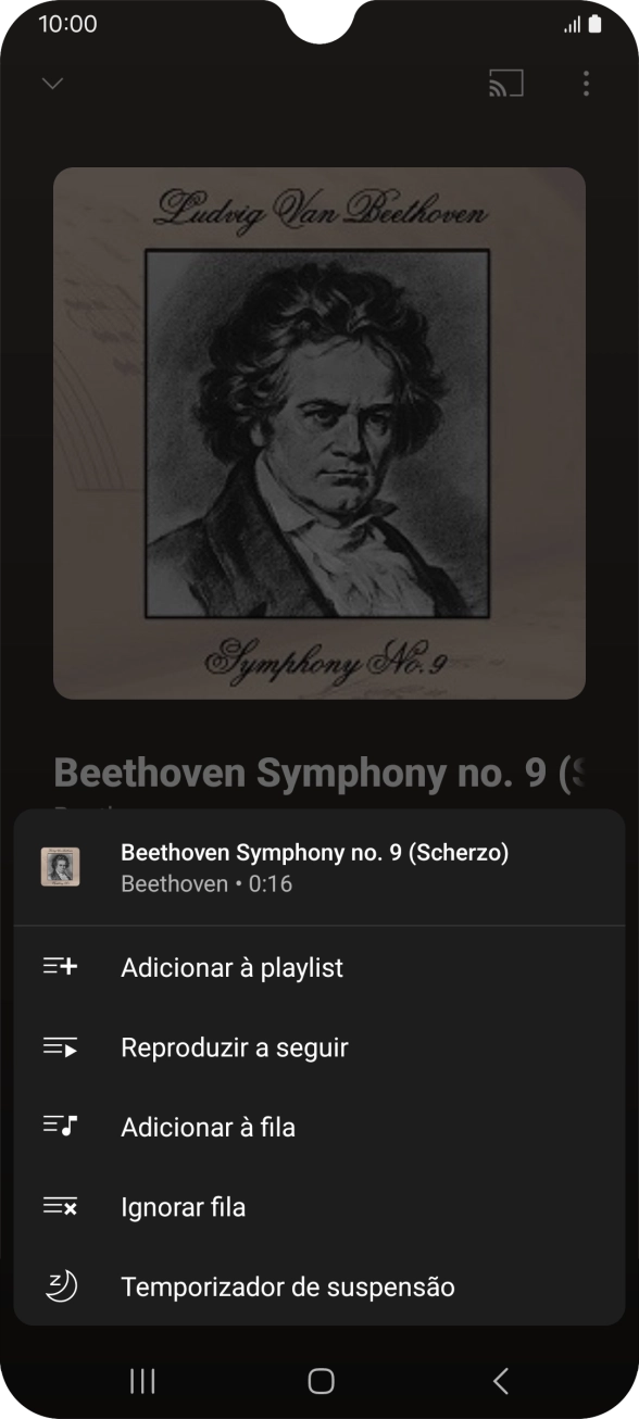 Prima o ícone para adicionar.