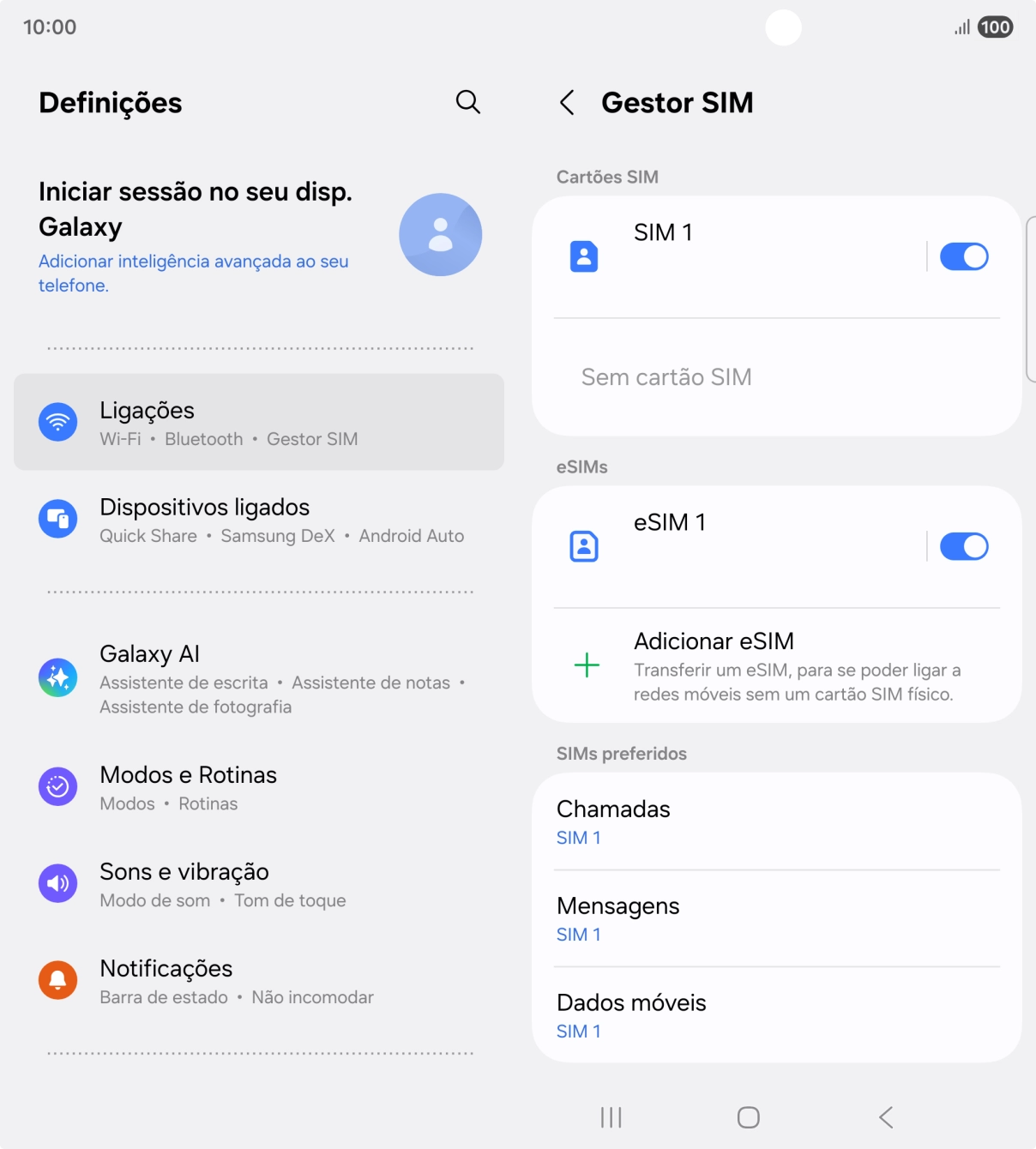 Prima a tecla de início para terminar e voltar ao ecrã inicial.