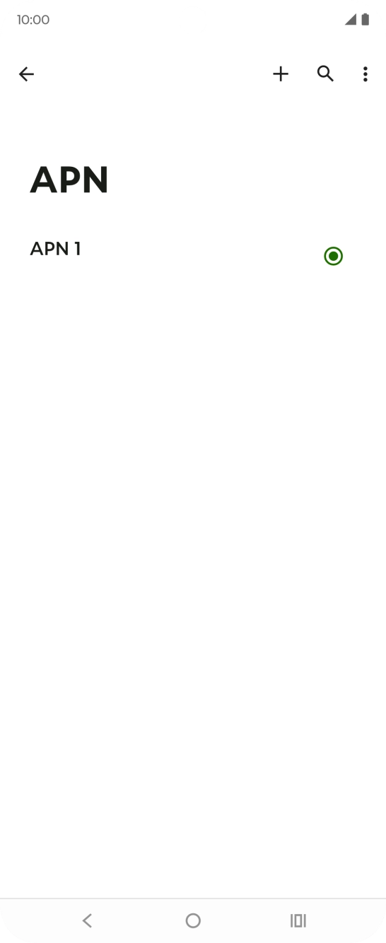 Prima o ícone para adicionar.