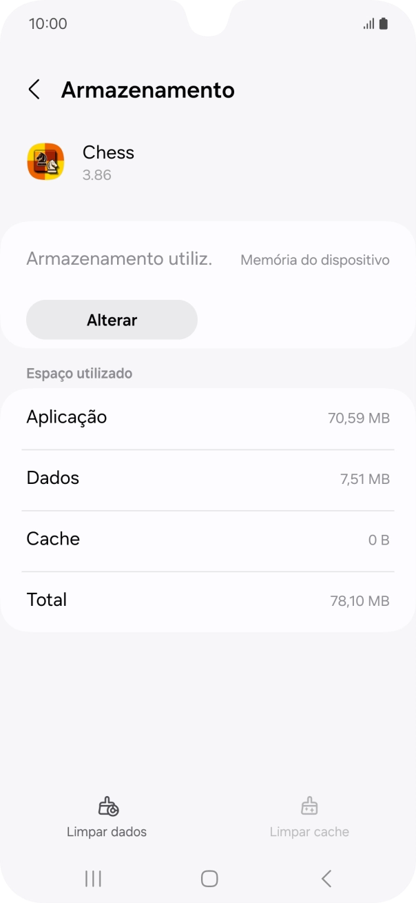 Prima a tecla de início para terminar e voltar ao ecrã inicial.