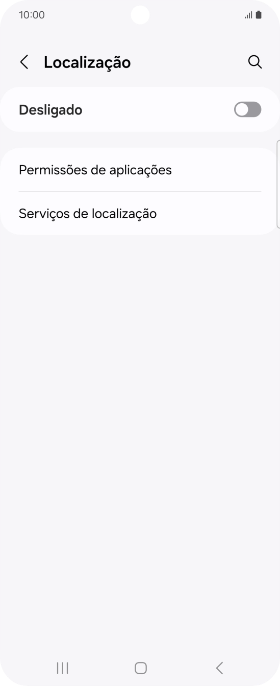 Prima o indicador para ativar ou desativar a função.