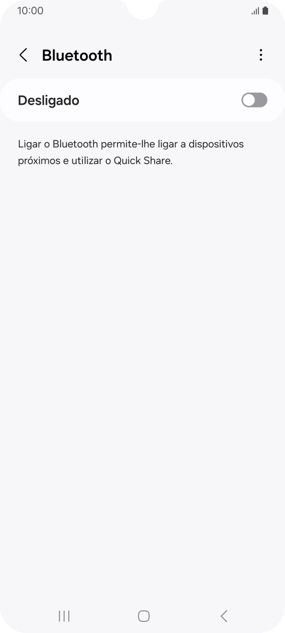 Prima o indicador para ativar a função.