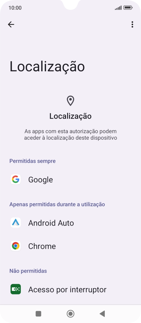 Prima a app pretendida.