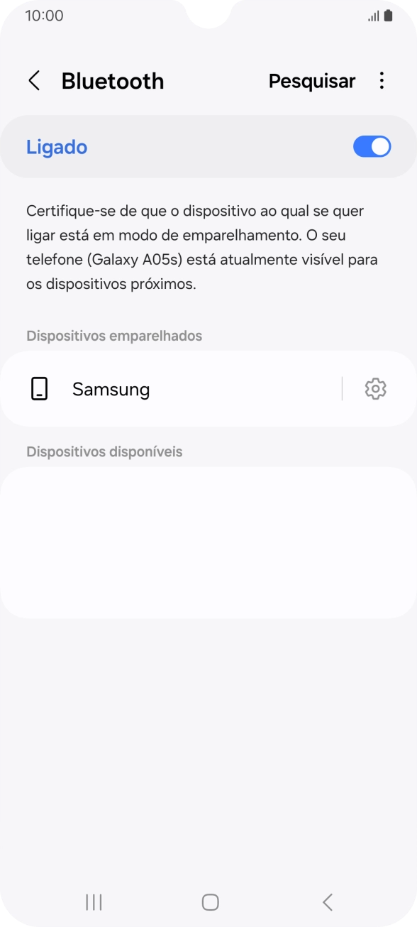 Prima a tecla de início para terminar e voltar ao ecrã inicial.