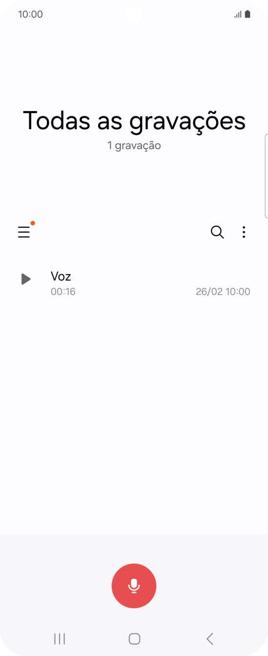 Crie uma nova gravação ou abra uma gravação guardada previamente.