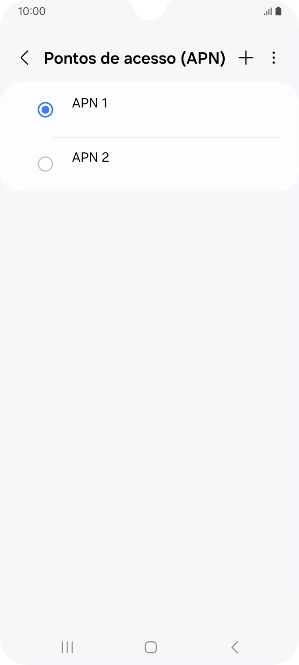 Prima o campo junto à ligação de dados para a ativar.