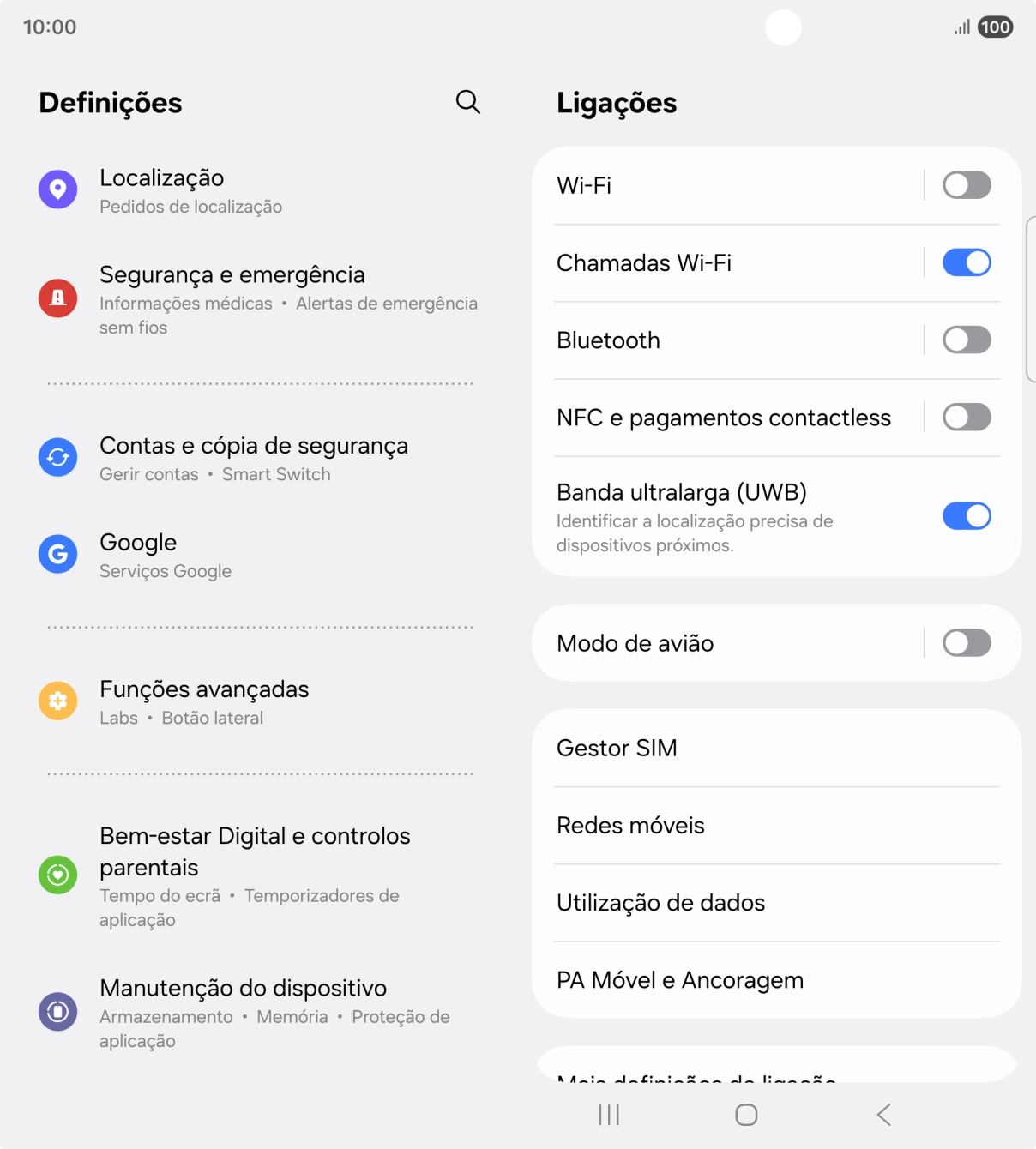 Prima Contas e cópia de segurança.