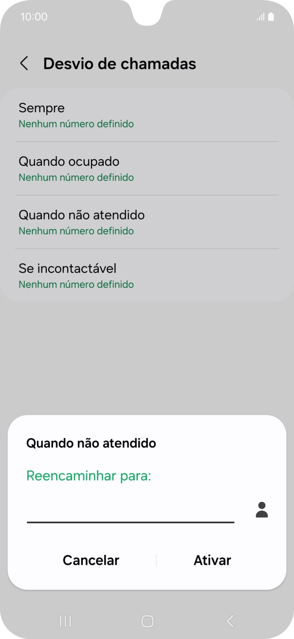 Introduza 123 e prima Ativar.