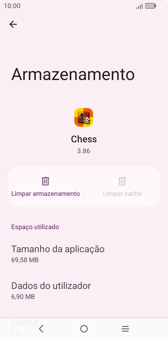 Prima a tecla de início para terminar e voltar ao ecrã inicial.