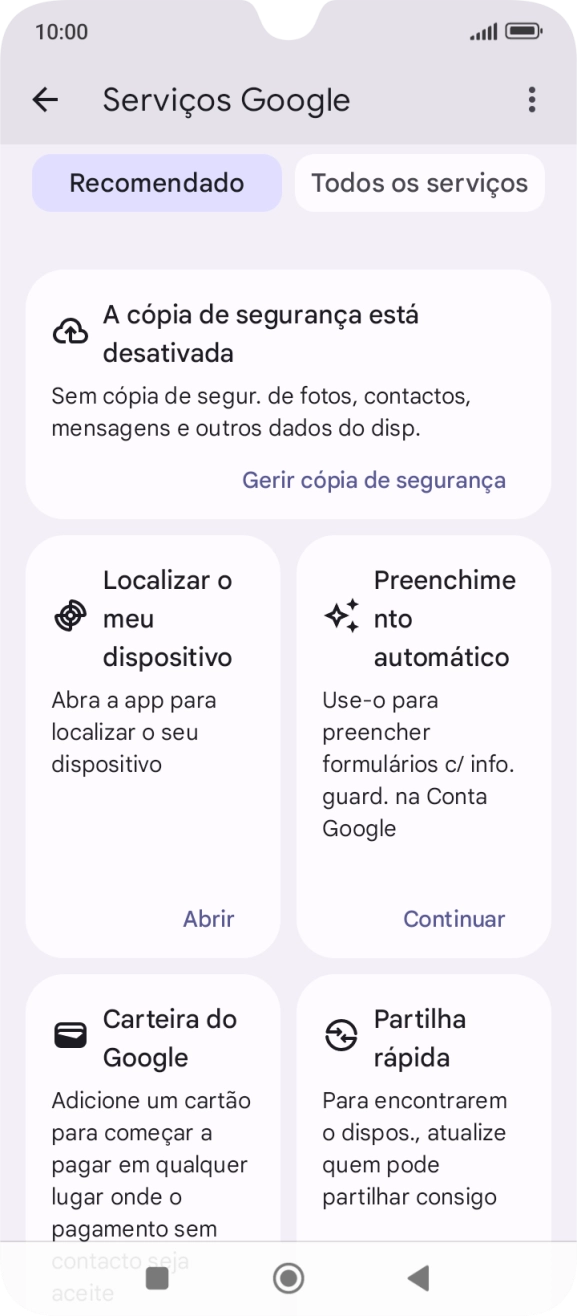 Prima Localizar o meu dispositivo.