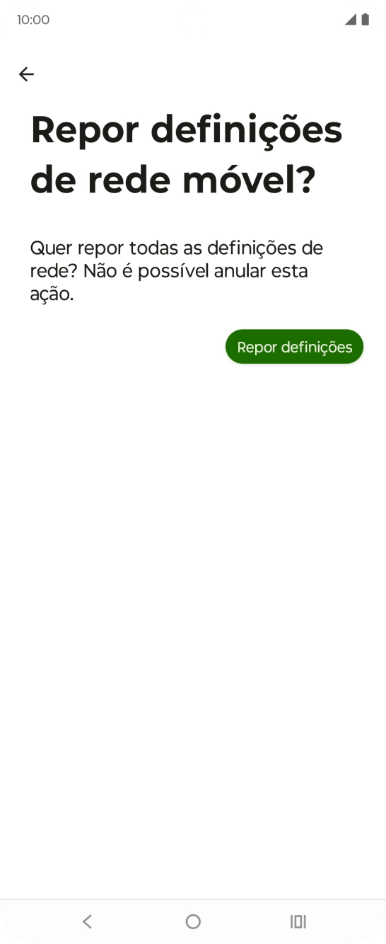 Prima Repor definições.
