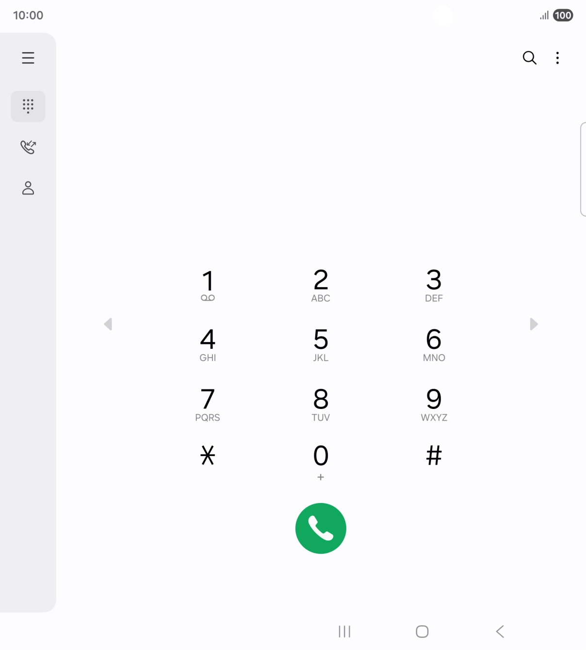 Prima o ícone de menu.