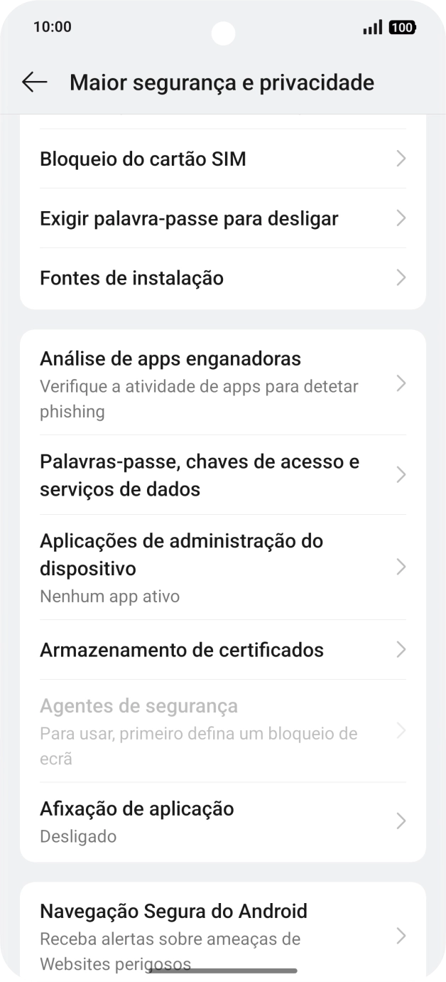 Prima Bloqueio do cartão SIM.