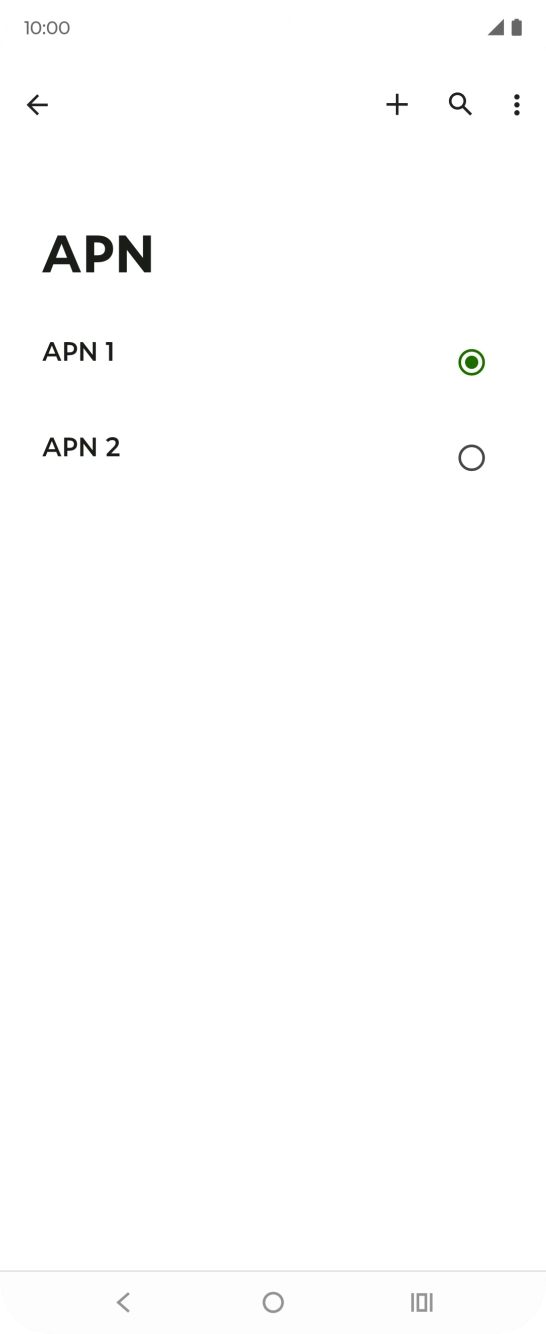 Prima o campo junto à ligação de dados pretendida para a ativar.