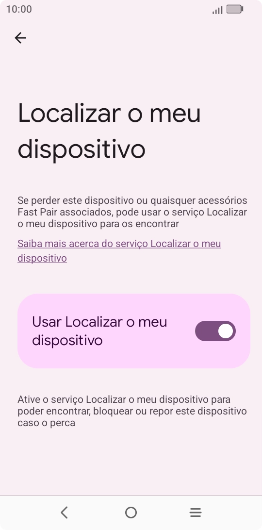 Prima a tecla de início para terminar e voltar ao ecrã inicial.