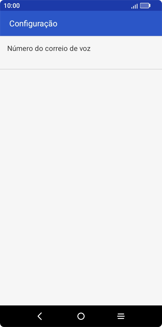 Prima Número de correio de voz.