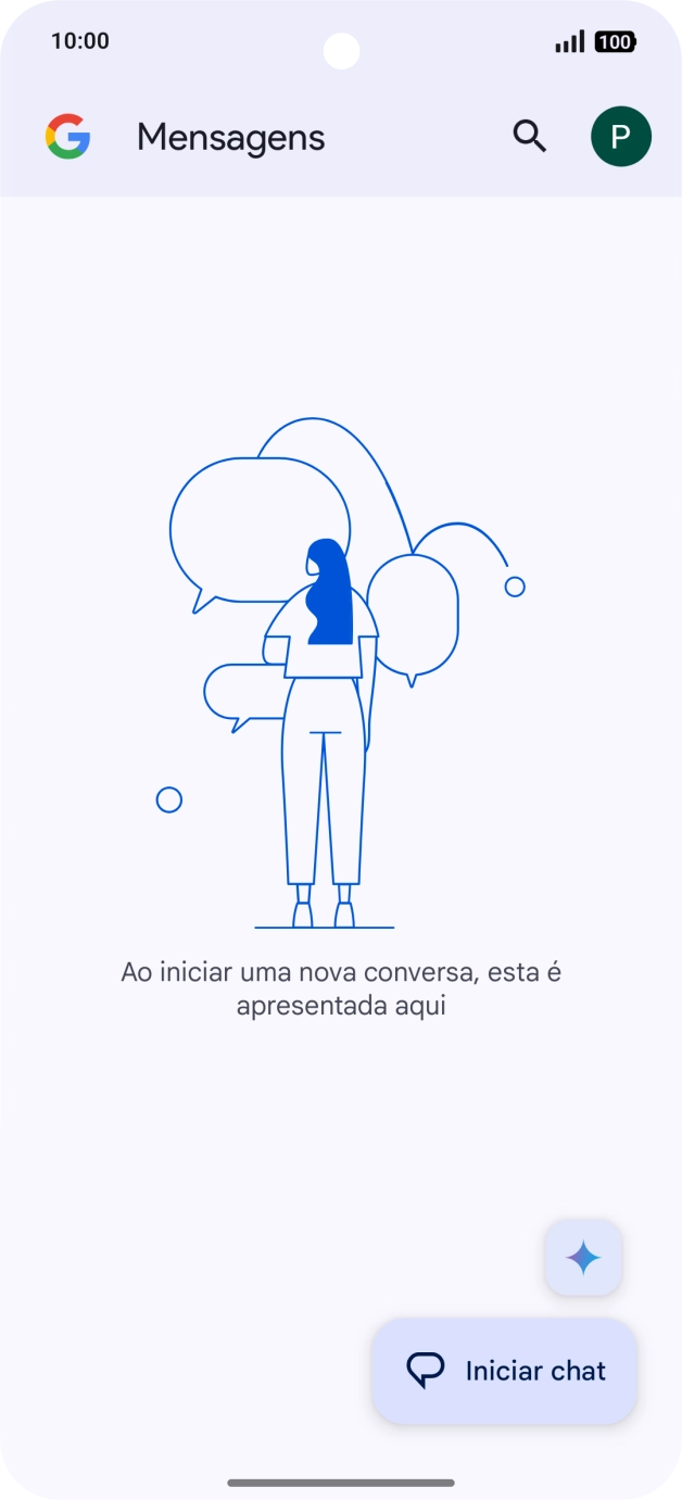 Prima o ícone de perfil.