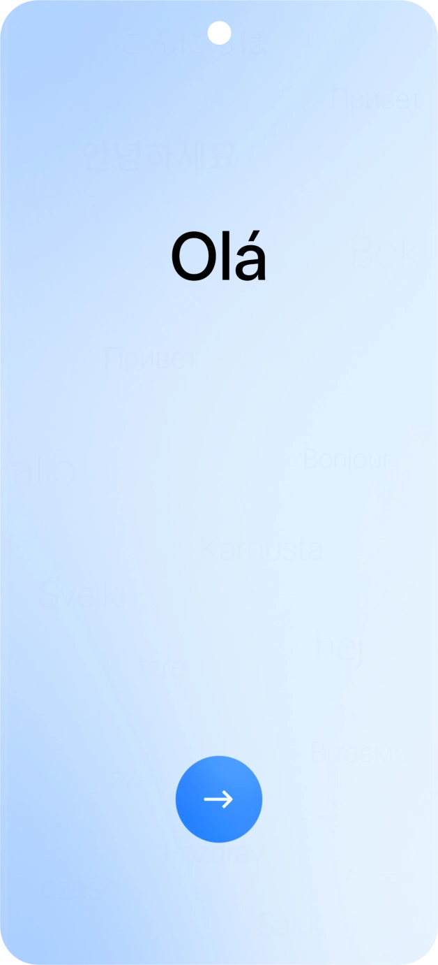 Prima a seta para a direita.