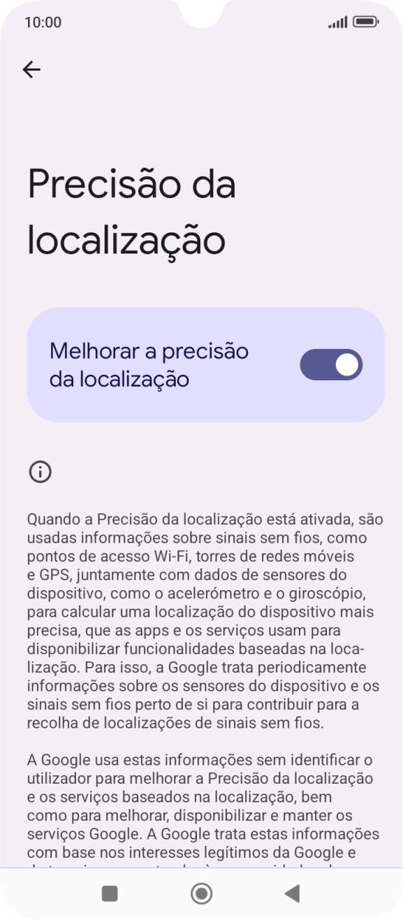Se premir o indicador junto a 