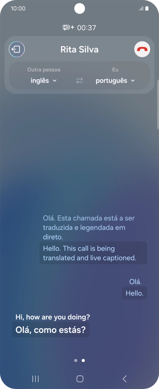 Diga a palavra ou frase pretendida e aguarde a tradução.