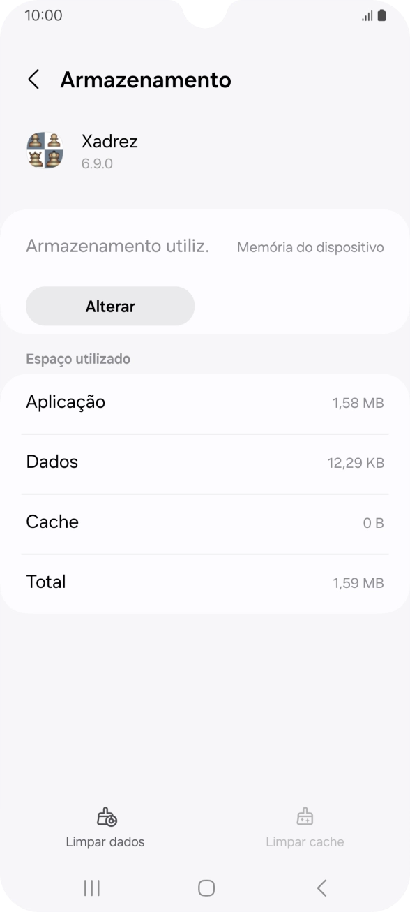 Prima a tecla de início para terminar e voltar ao ecrã inicial.