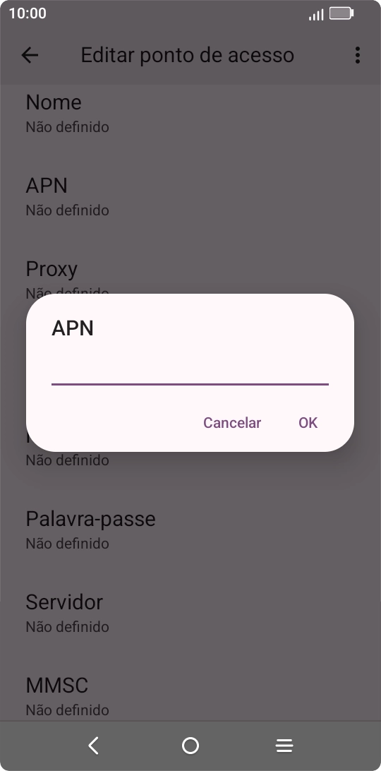 Introduza net2.vodafone.pt e prima OK.