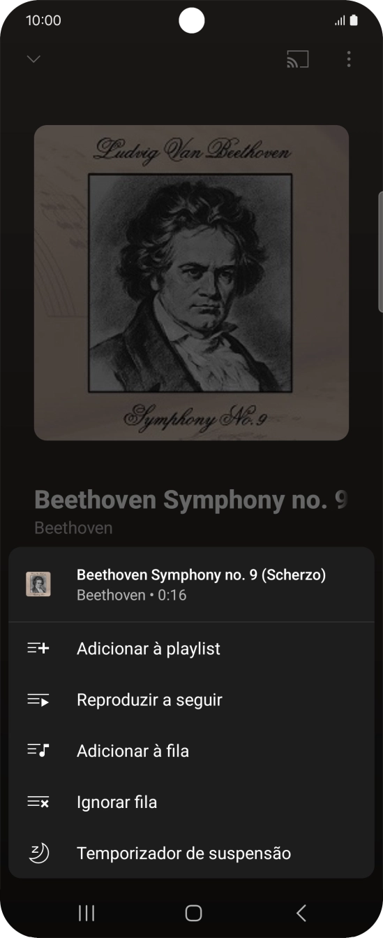 Prima o ícone para adicionar.