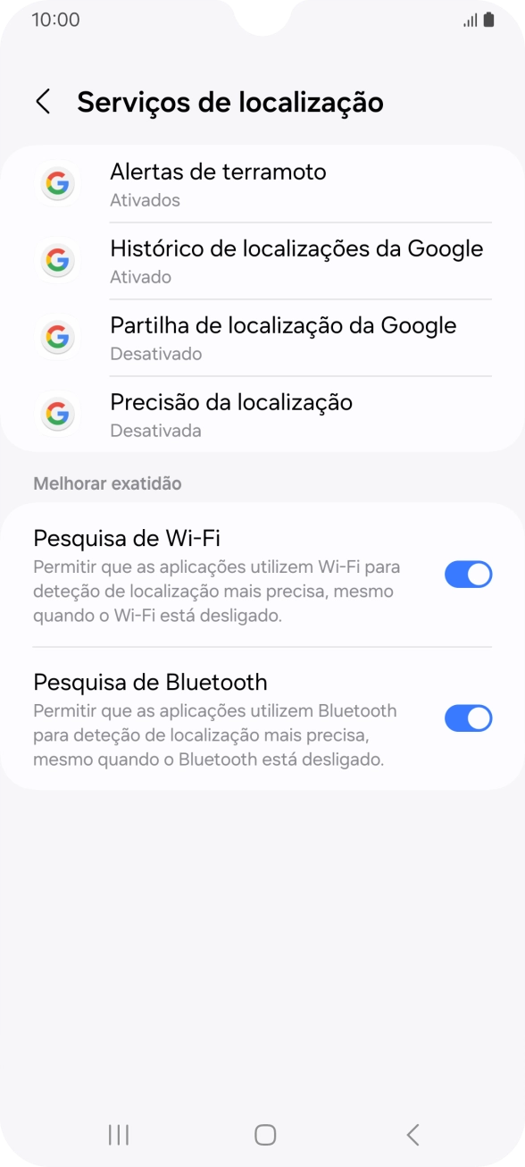Prima Precisão da localização.