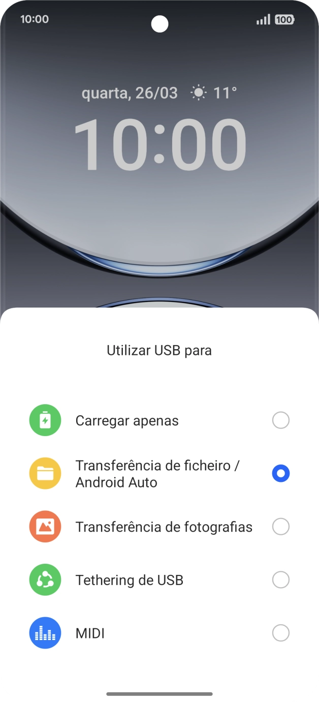 Prima Transferência de ficheiro / Android Auto.