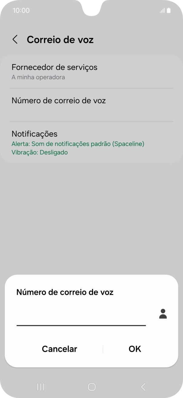 Introduza 123 e prima OK.