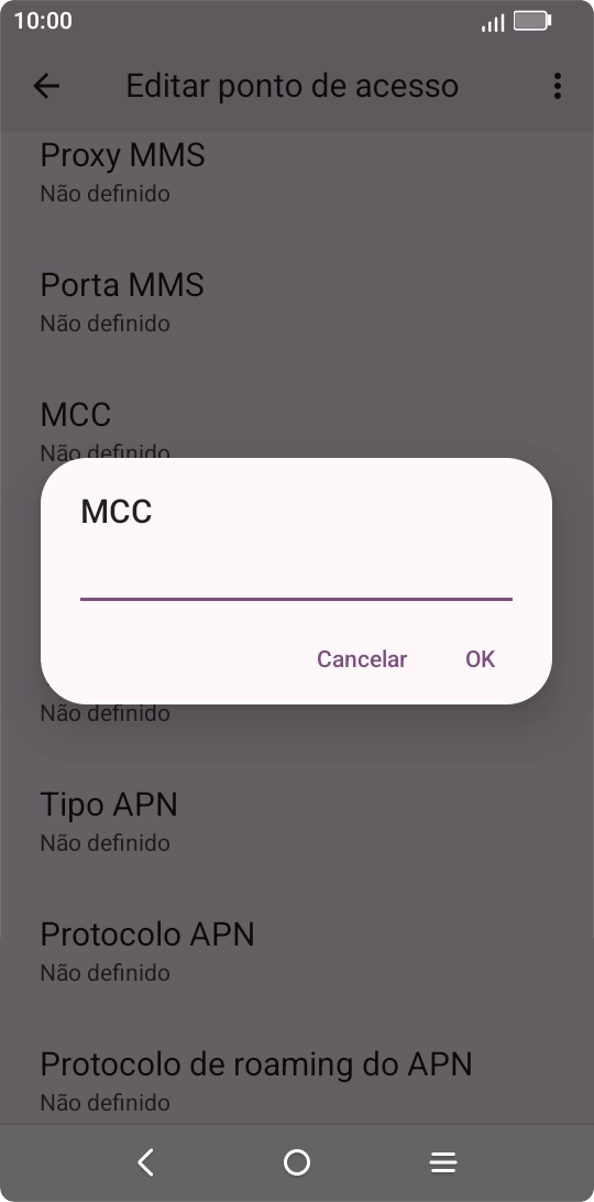 Introduza 268 e prima OK.