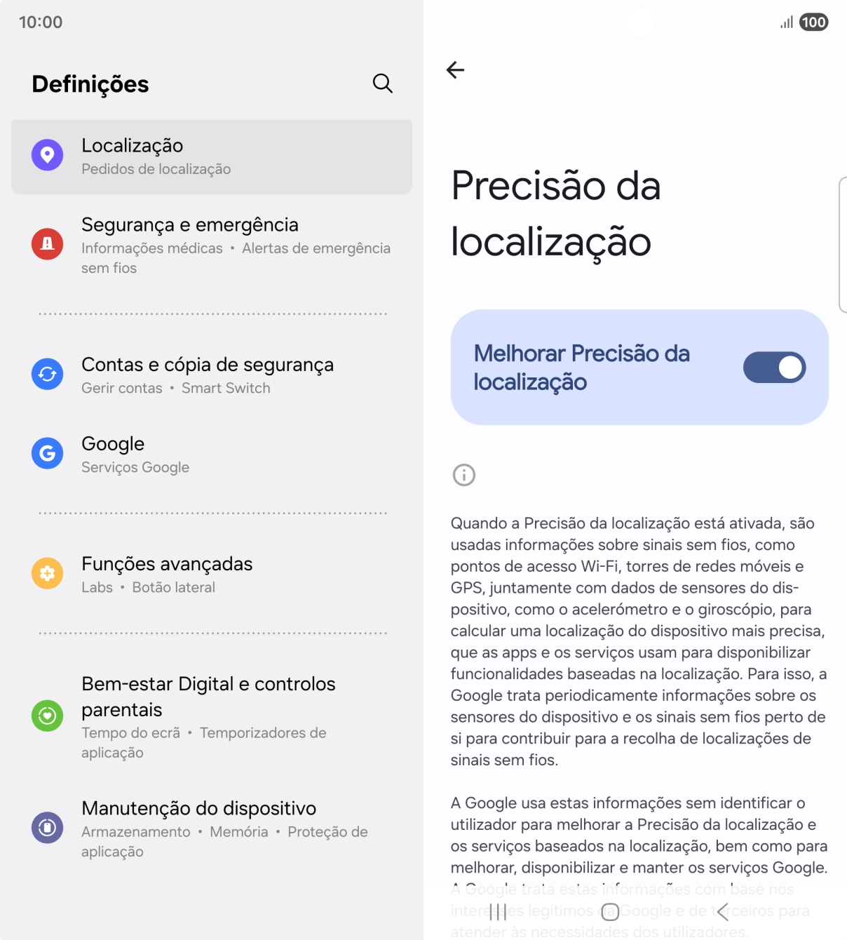 Se premir o indicador junto a 