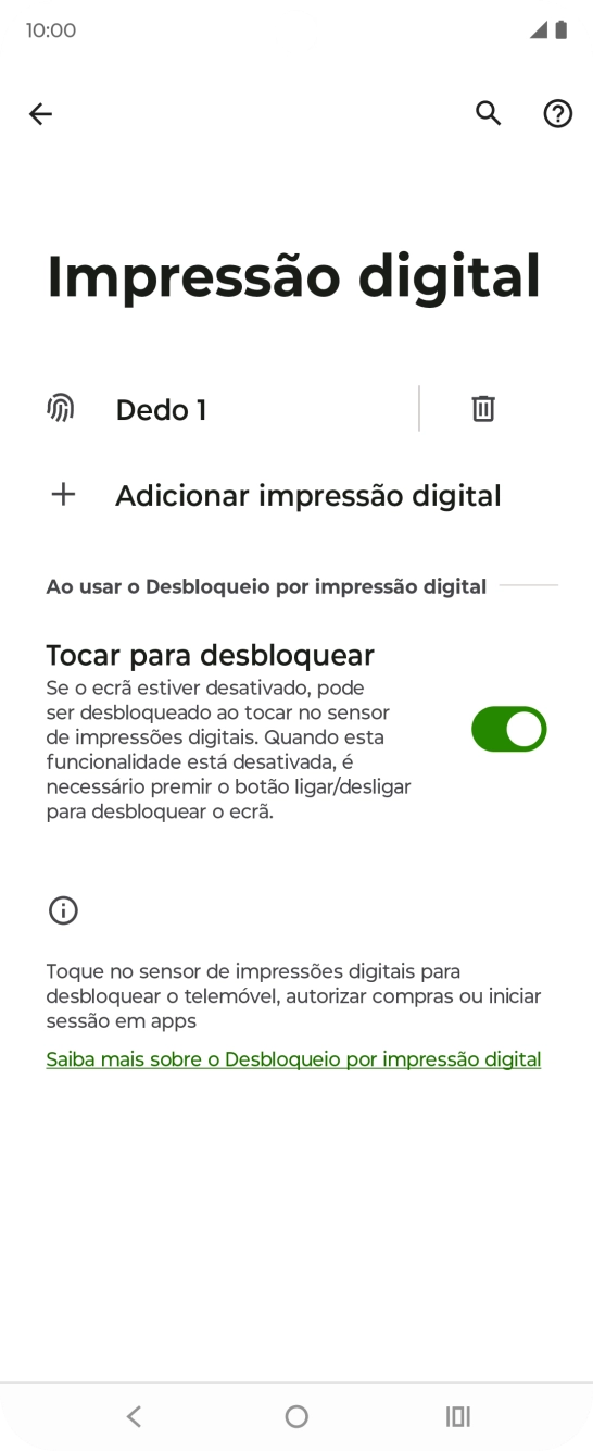 Prima a tecla de retrocesso.