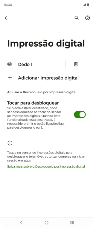 Prima a tecla de retrocesso.