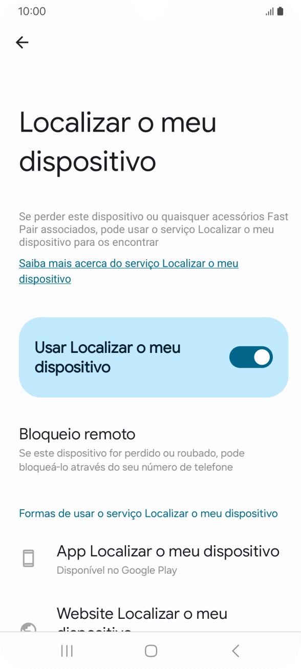 Prima a tecla de início para terminar e voltar ao ecrã inicial.