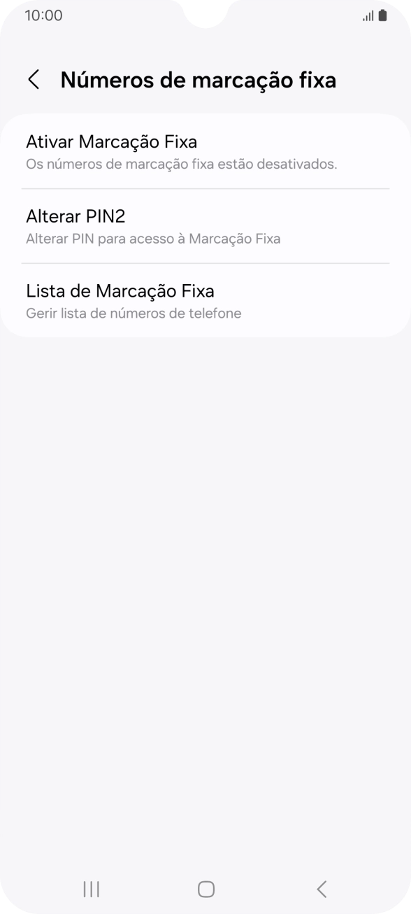 Prima Ativar Marcação Fixa.
