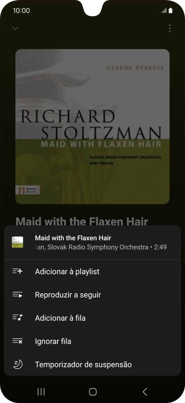 Prima o ícone para adicionar.