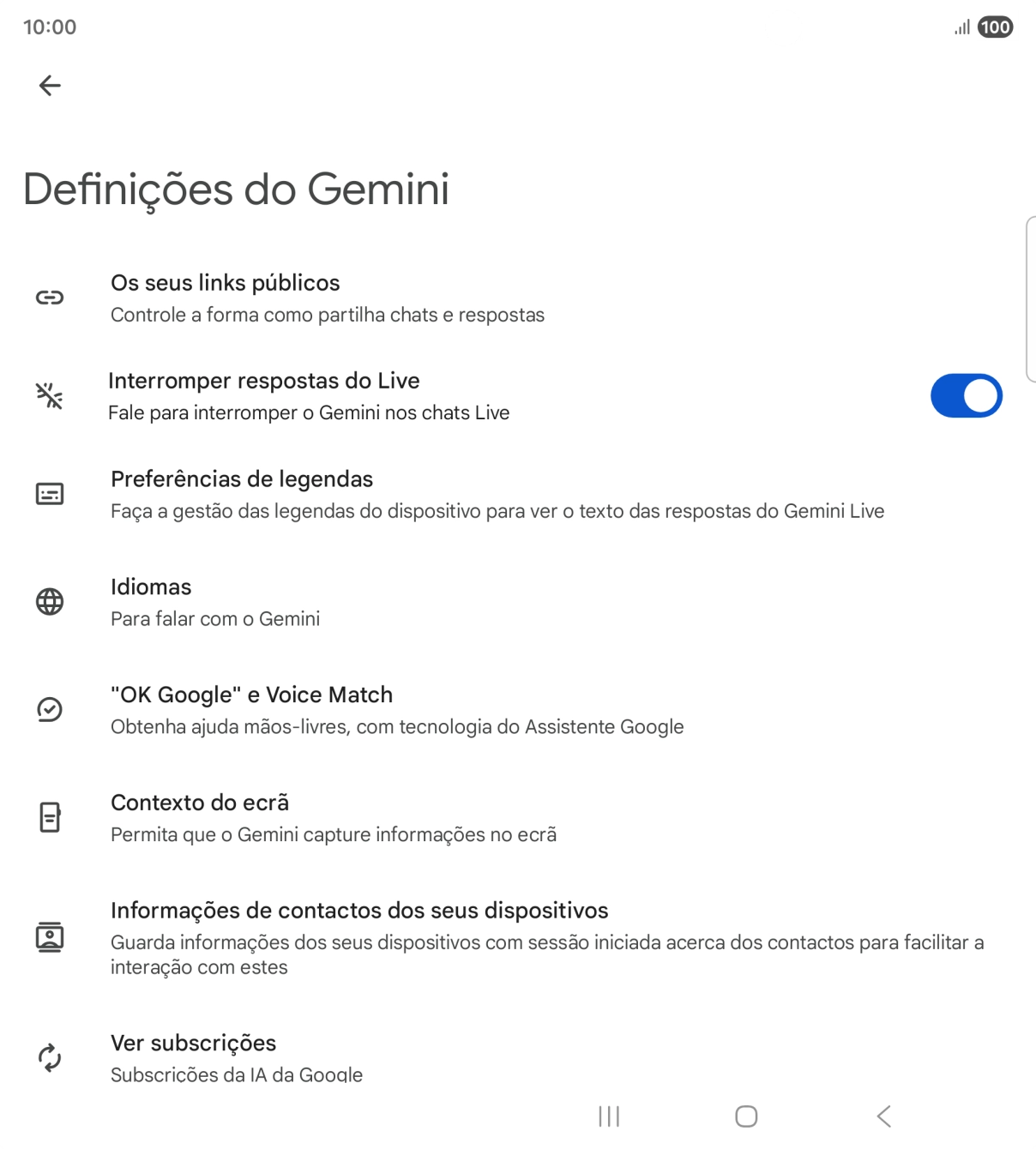 Siga as indicações no ecrã para escolher as definições pretendidas.