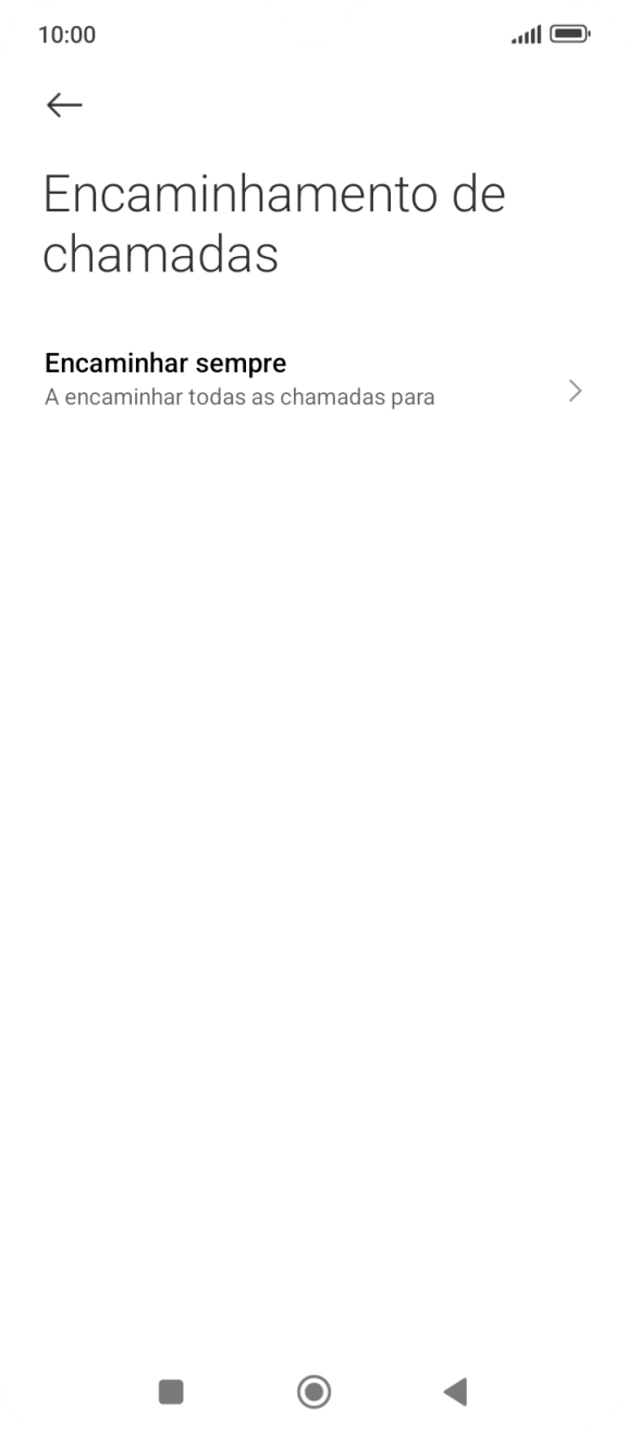 Prima o tipo de desvio pretendido.