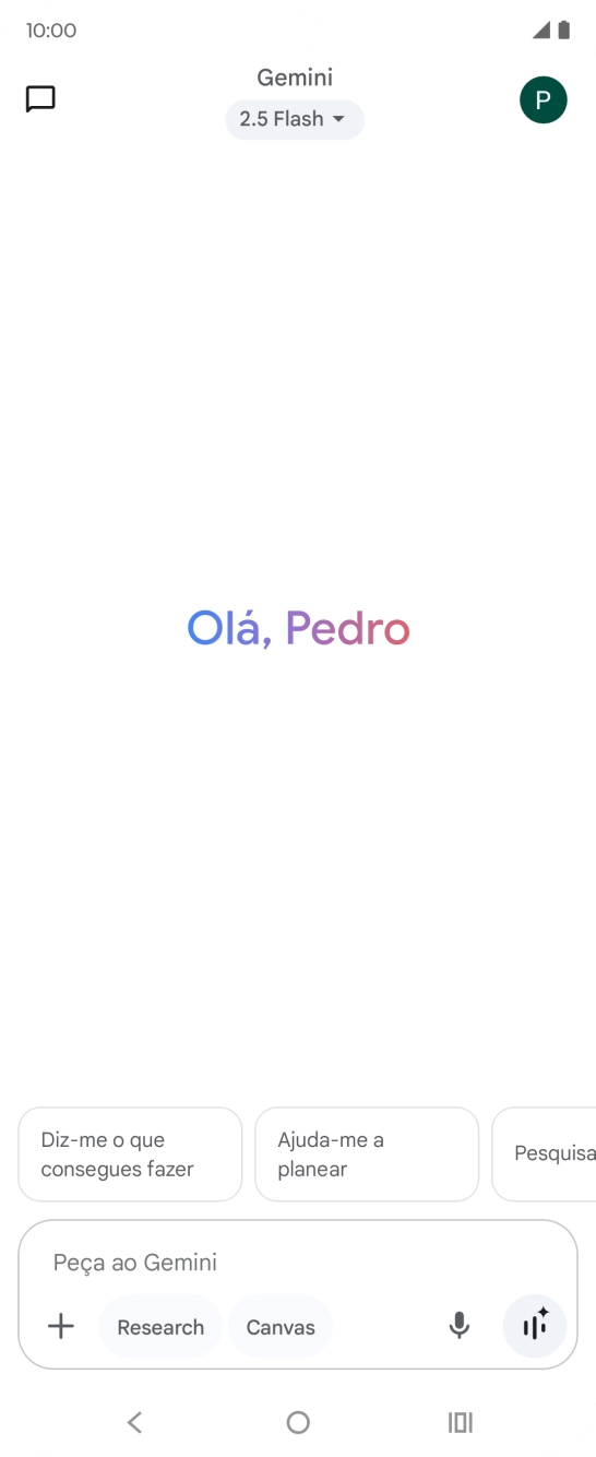 Prima o ícone de perfil.