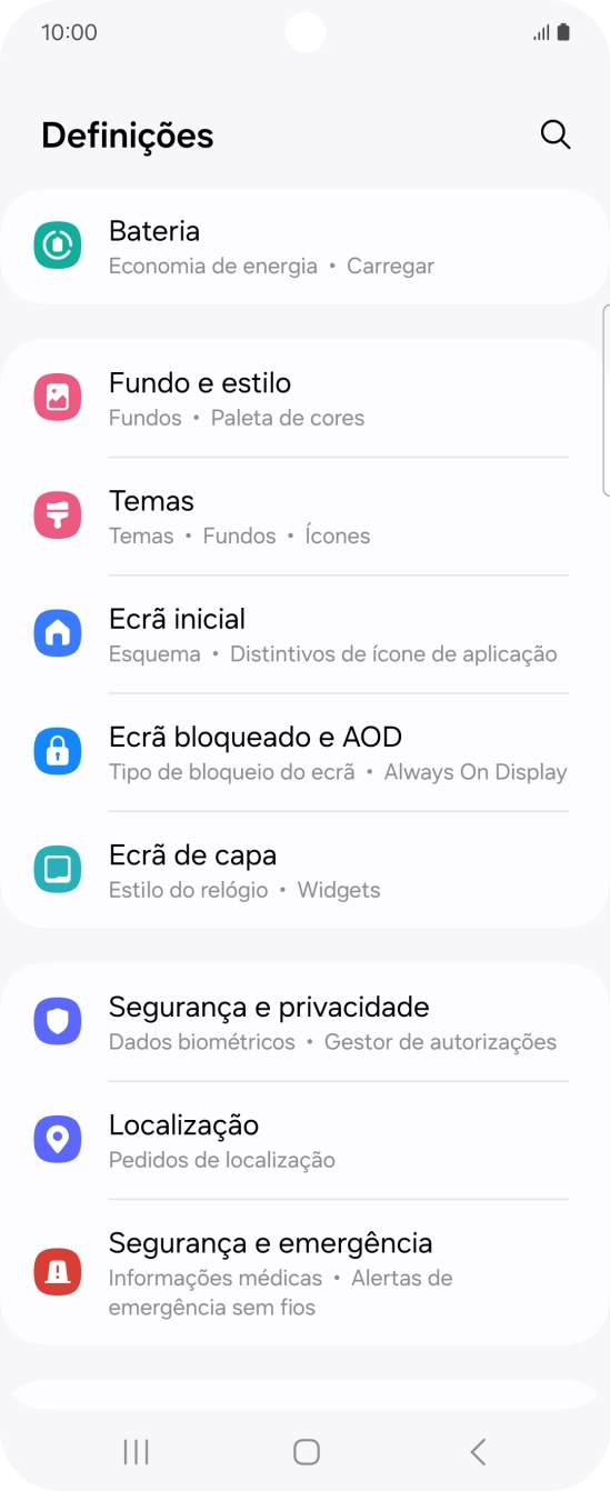 Prima Ecrã bloqueado e AOD.