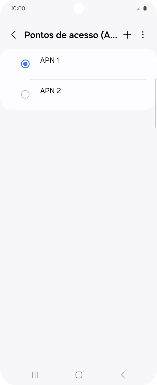 Prima o campo junto à ligação de dados para a ativar.