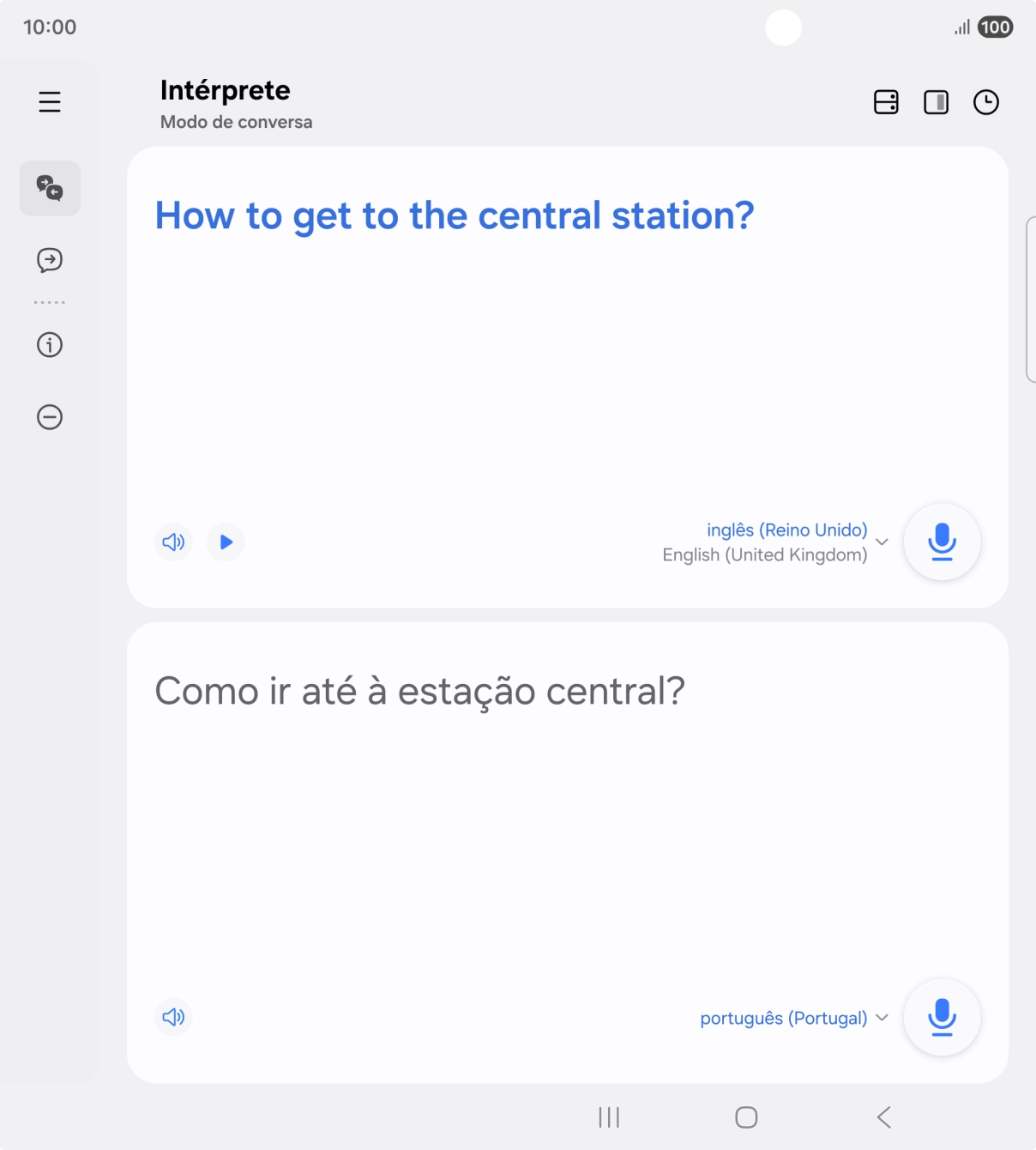 Siga as indicações no ecrã para escolher as definições pretendidas e utilizar a função.