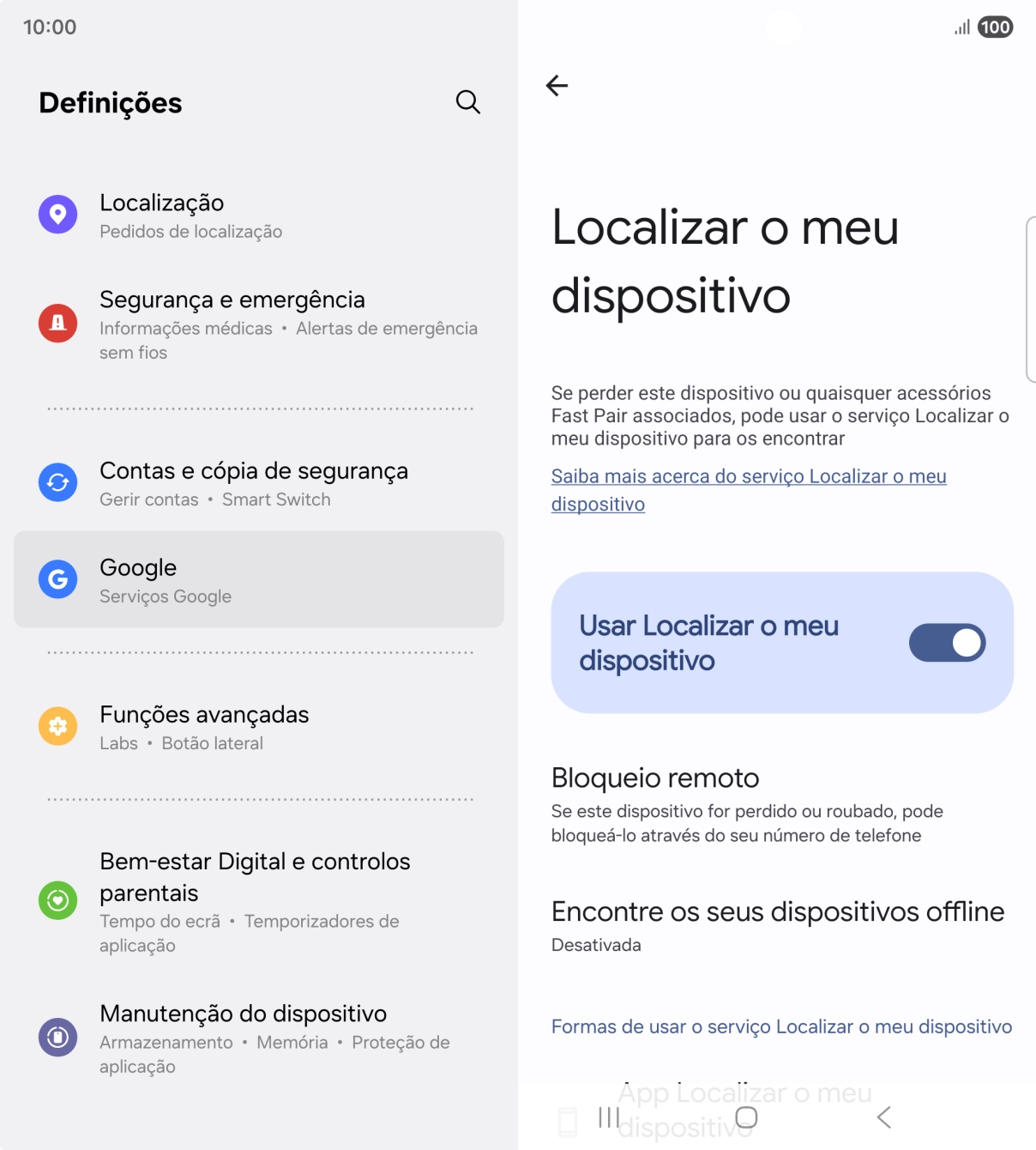 Prima a tecla de início para terminar e voltar ao ecrã inicial.